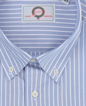 Elliot Hemd, langärmlig, mit Knopfleiste | Blau