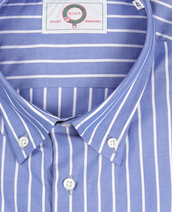 Elliot Hemd, langärmlig, mit Knopfleiste | Blau