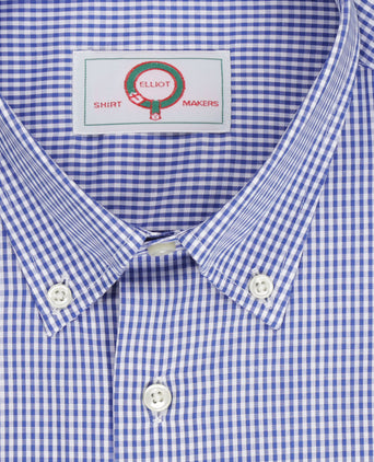 Elliot Hemd, langärmlig, mit Knopfleiste | Blau
