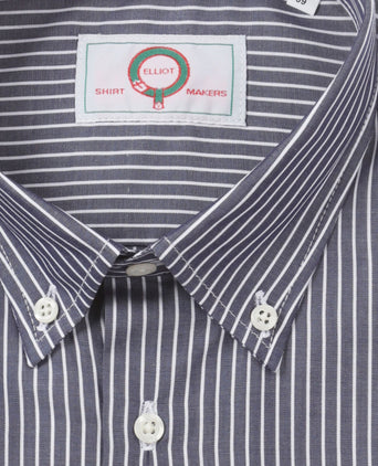 Elliot Hemd, langärmlig, mit Knopfleiste | Blau