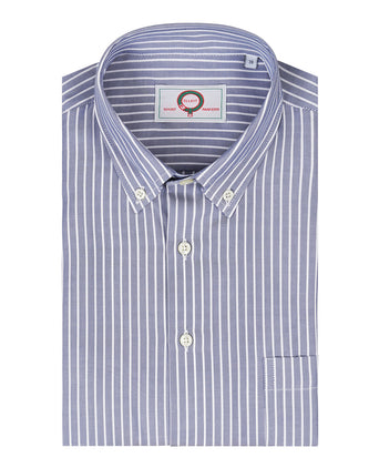 Elliot Shirt Button Down Lange Mouw | Nacht Blauw