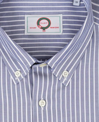 Elliot Hemd, langärmlig, mit Knopfleiste | Nachtblau