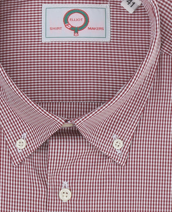 Elliot Hemd, langärmlig, mit Knopfleiste | Rot