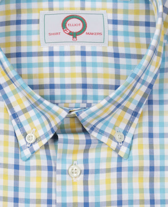 Elliot Hemd, langärmlig, mit Knopfleiste | Gelb