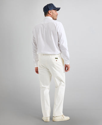 Elliot Hemd, langärmlig, mit Knopfleiste | Weiß