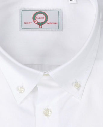 Elliot Hemd, langärmlig, mit Knopfleiste | Weiß