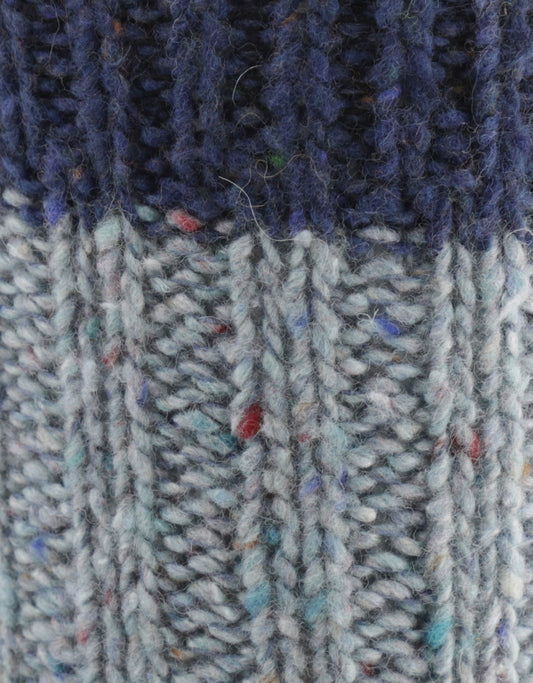Herrensocken mit Fleckenmuster | Blau