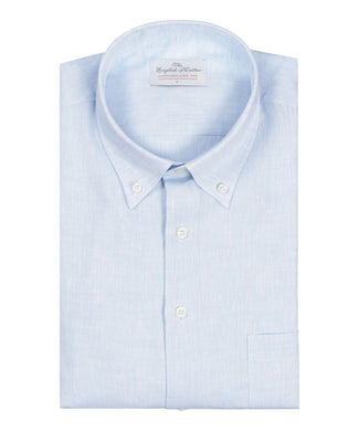 Langärmeliges Leinenhemd | Blau Langärmeliges Leinenhemd | Blau