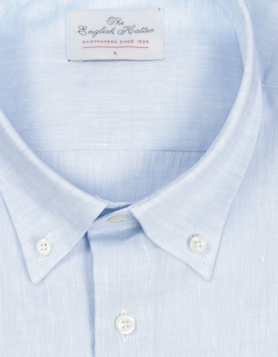 Langärmeliges Leinenhemd | Blau