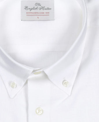 Overhemd linnen lange mouwen | Wit