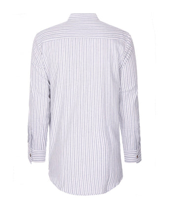 Overhemd Grandfather Shirt | Blauw