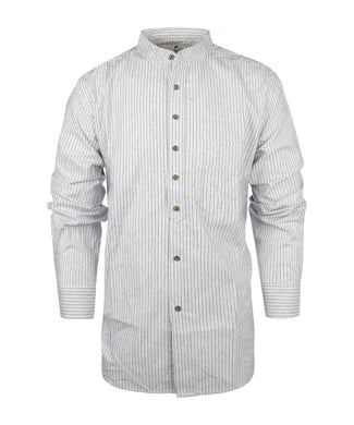 Overhemd Grandfather Shirt | Blauw Overhemd Grandfather Shirt | Blauw