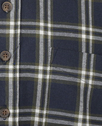 Overhemd Grandfather Shirt | Blauw