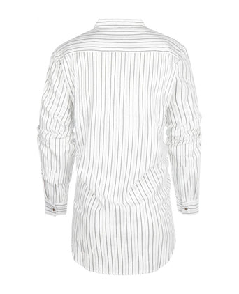 Overhemd Grandfather Shirt | Wit