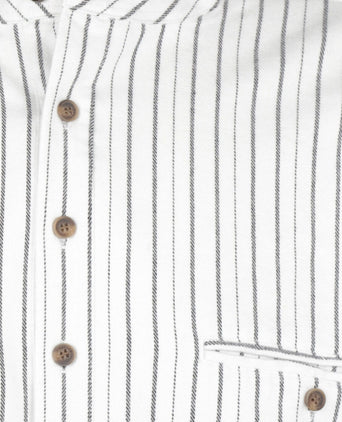 Großvaterhemd | Weiß