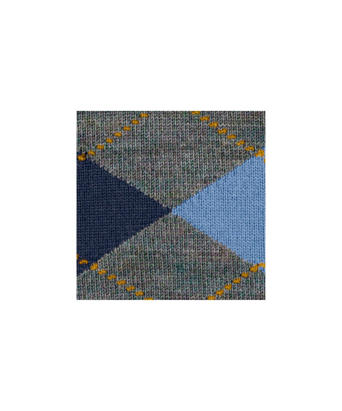 Edinburgh Melange Heren Sokken | Blauw