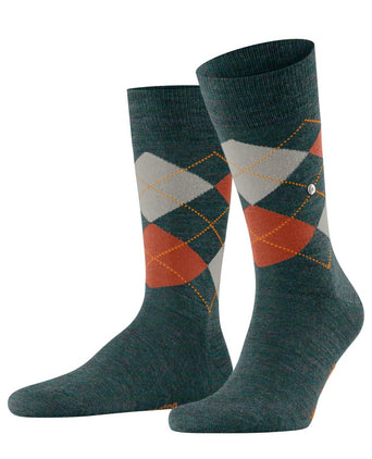 Edinburgh Melange Heren Sokken | Groen