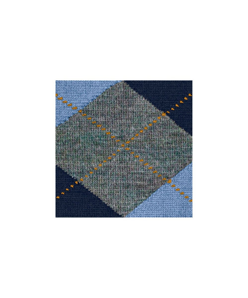 Edinburgh heren kniekousen | Blauw