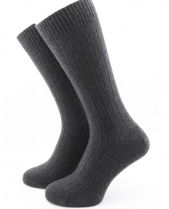 Luxuriöse Kaschmirsocken | Anthrazitgrau
