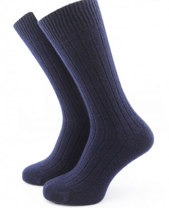 Luxuriöse Kaschmirsocken | Marineblau