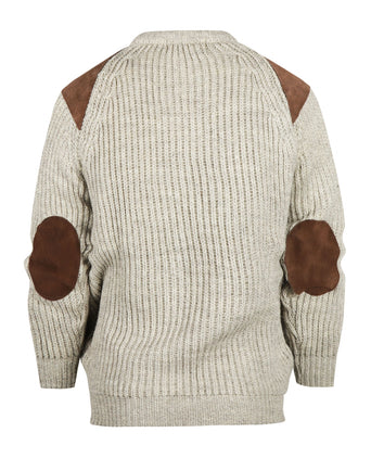 Pullover Swaledale Wol ronde hals | Bruin