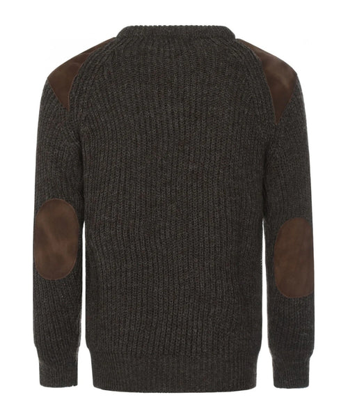 Pullover Swaledale Wol ronde hals | Bruin