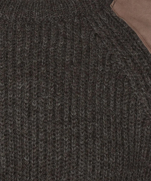 Pullover Swaledale Wol ronde hals | Bruin