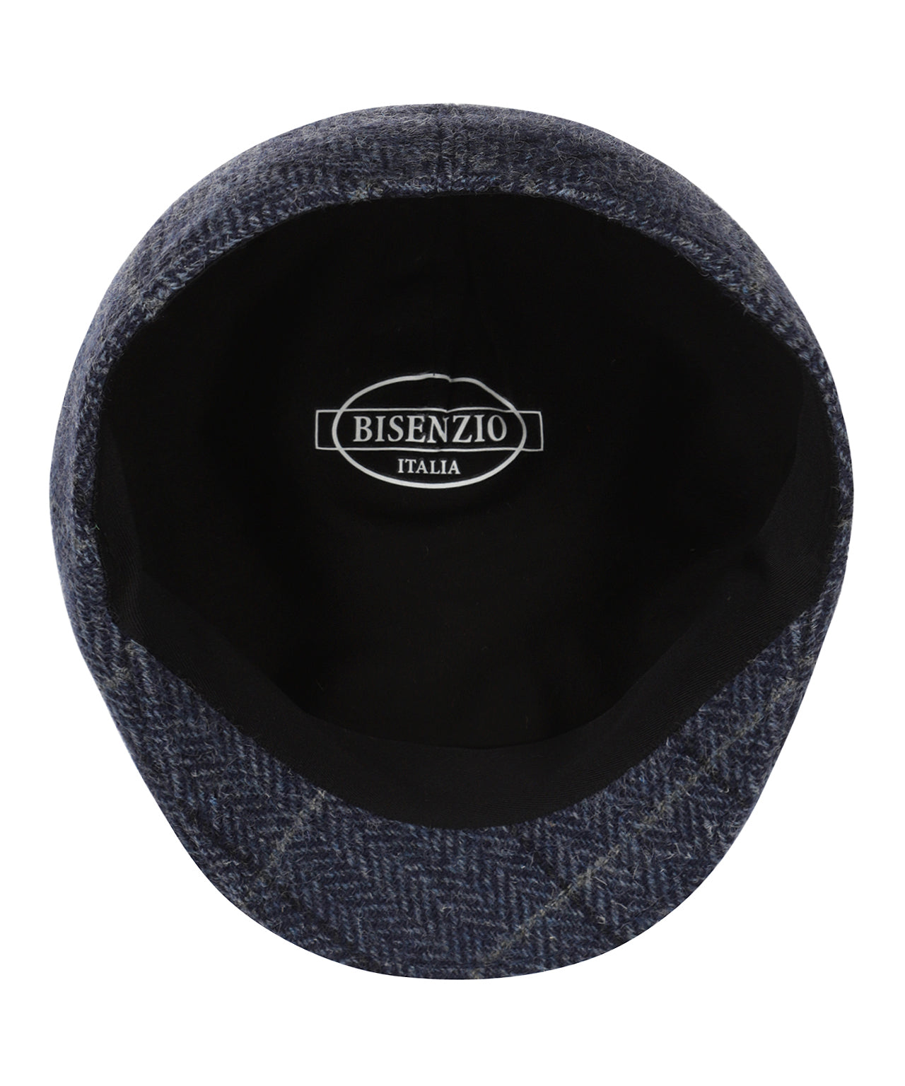 Wollen Soft Cap | Blauw Patroon