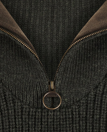 Barbour New Tyne Half Zip Jumper | Groen