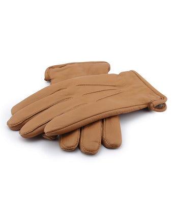 Luxe Hertenleer Handschoenen | Bruin