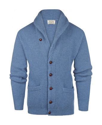 William Lockie Knoop Vest Sjaalkraag | Jeans