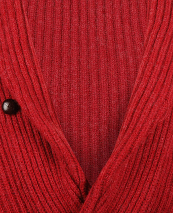 William Lockie Knoop Vest Sjaalkraag | Poppy Melange