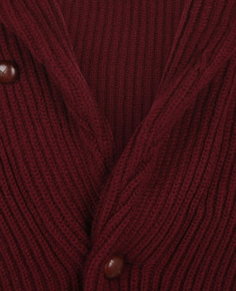 William Lockie Knoop Vest Sjaalkraag | Bordeaux