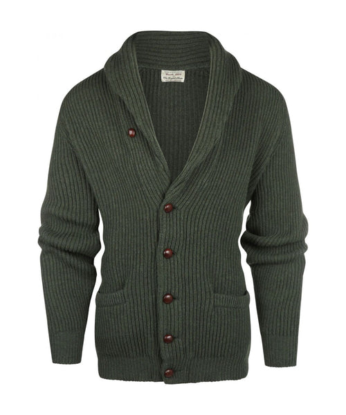 William Lockie Cardigan mit Knopfleiste und Schalkragen | Rosemary