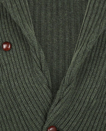 William Lockie Knoop Vest Sjaalkraag | Rosemary