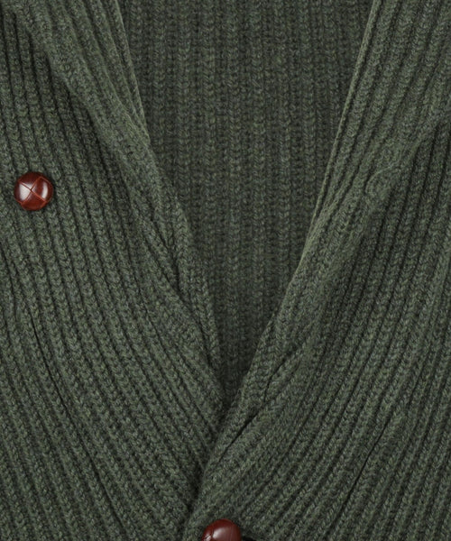 William Lockie Cardigan mit Knopfleiste und Schalkragen | Rosemary