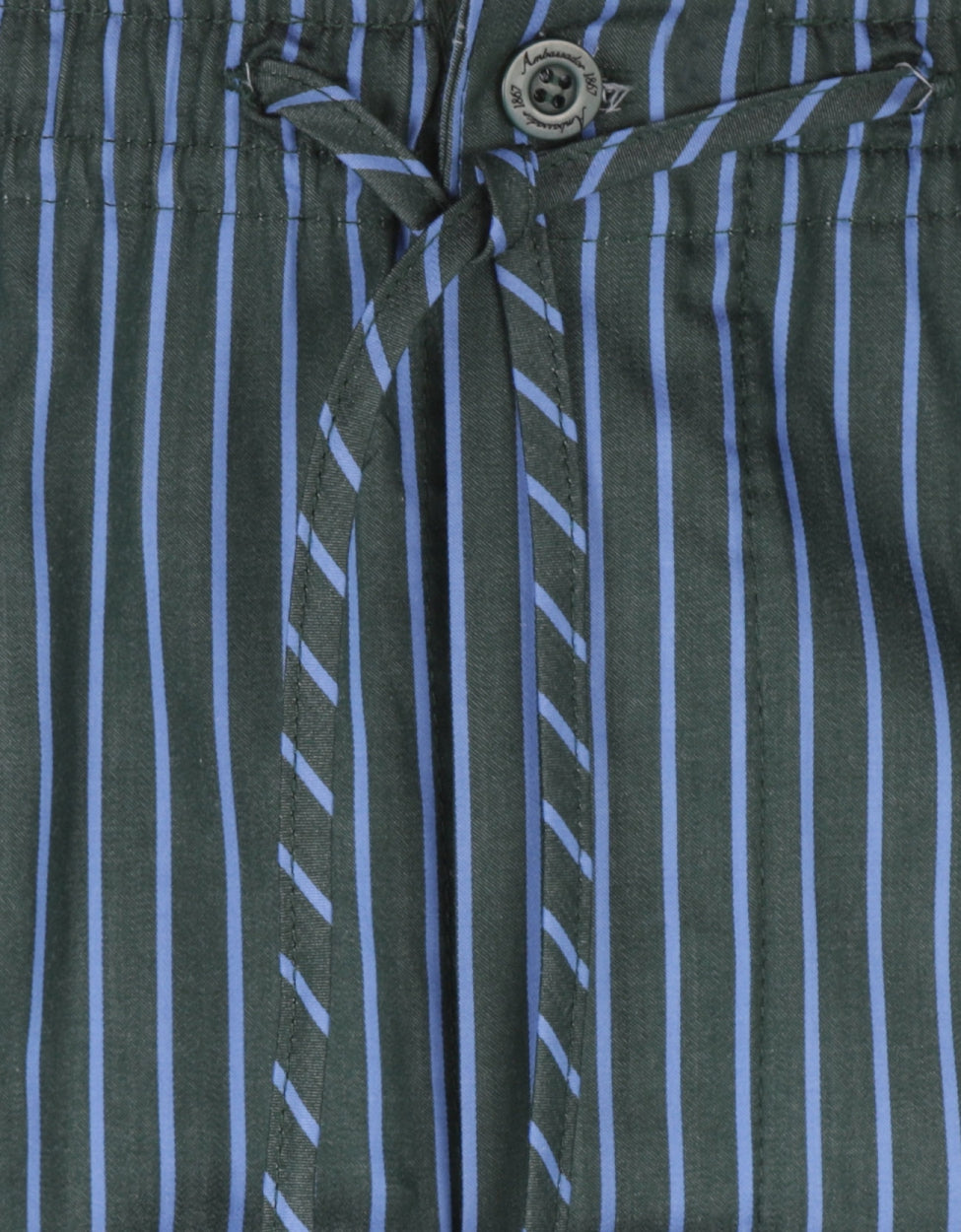 Pyjama | Green/Blue stripe