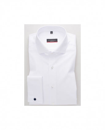 Eterna Hemd mit doppelten Manschetten, moderne Passform | Weiß