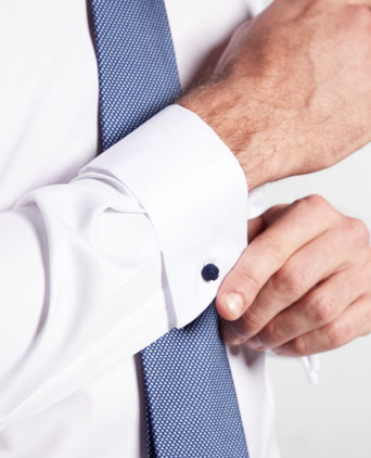 Eterna Hemd mit doppelten Manschetten, moderne Passform | Weiß