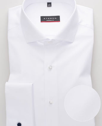 Eterna Overhemd Dubbel Manchet Modern Fit | Wit