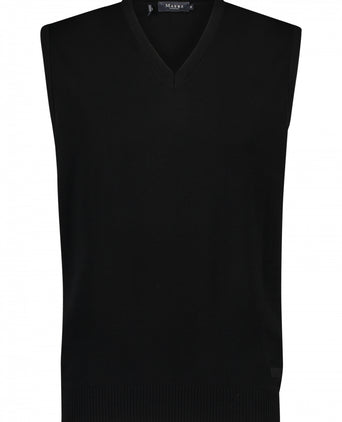 Maerz Slipover Merino Wol | Zwart