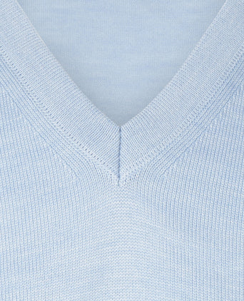 Maerz Slipover Merino Wol | Blauw