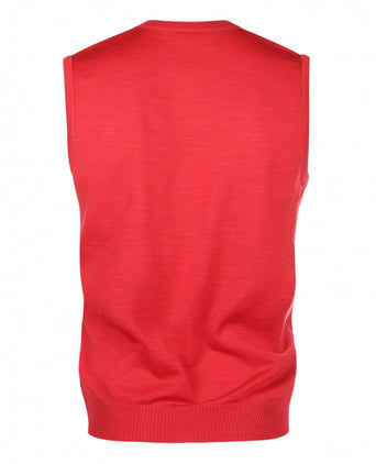 Maerz Slipover Merino Wol | Rood