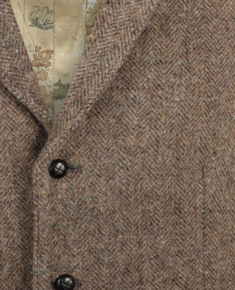 Iers Tweed Gilet | Bruin
