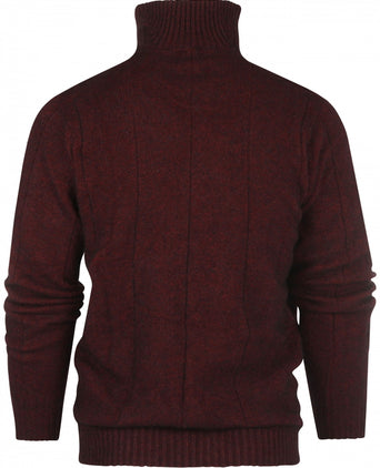 Javelin Pullover mit hohem Reißverschluss | Bordeauxrot