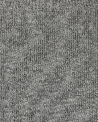 Rundhalspullover aus Lammwolle | Grau