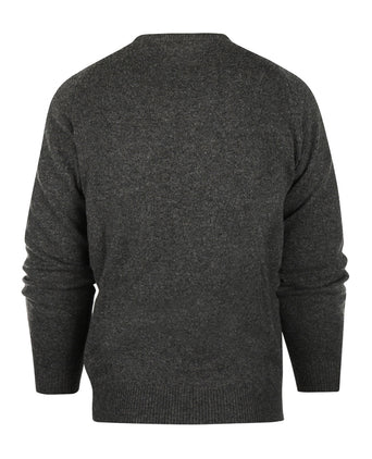 Pullover Lamswol ronde hals | Antraciet Grijs