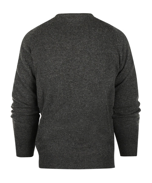 Pullover Lamswol ronde hals | Antraciet Grijs