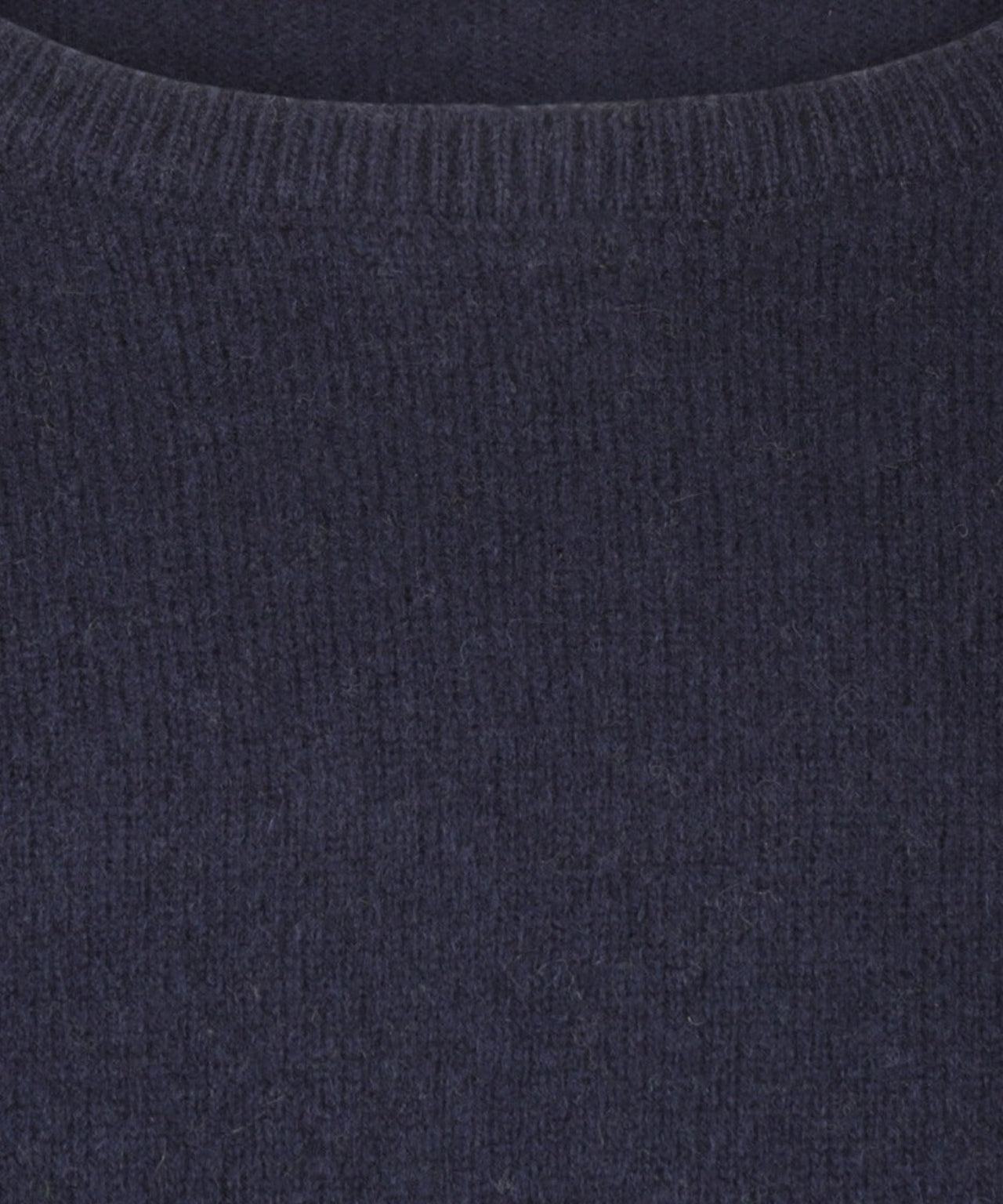 Lamswol Ronde Hals Pullover | Navy
