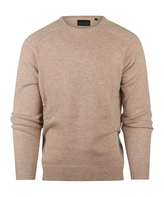 Pullover Lamswol ronde hals | Bruin Pullover Lamswol ronde hals | Bruin